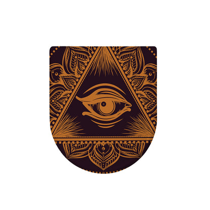Eye of Providence Mandala Print Toilet Lid Cover