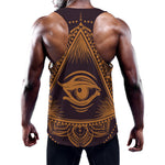 Eye of Providence Mandala Print Training Tank Top