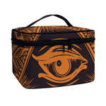 Eye of Providence Mandala Print Travel Makeup Bag