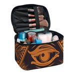 Eye of Providence Mandala Print Travel Makeup Bag