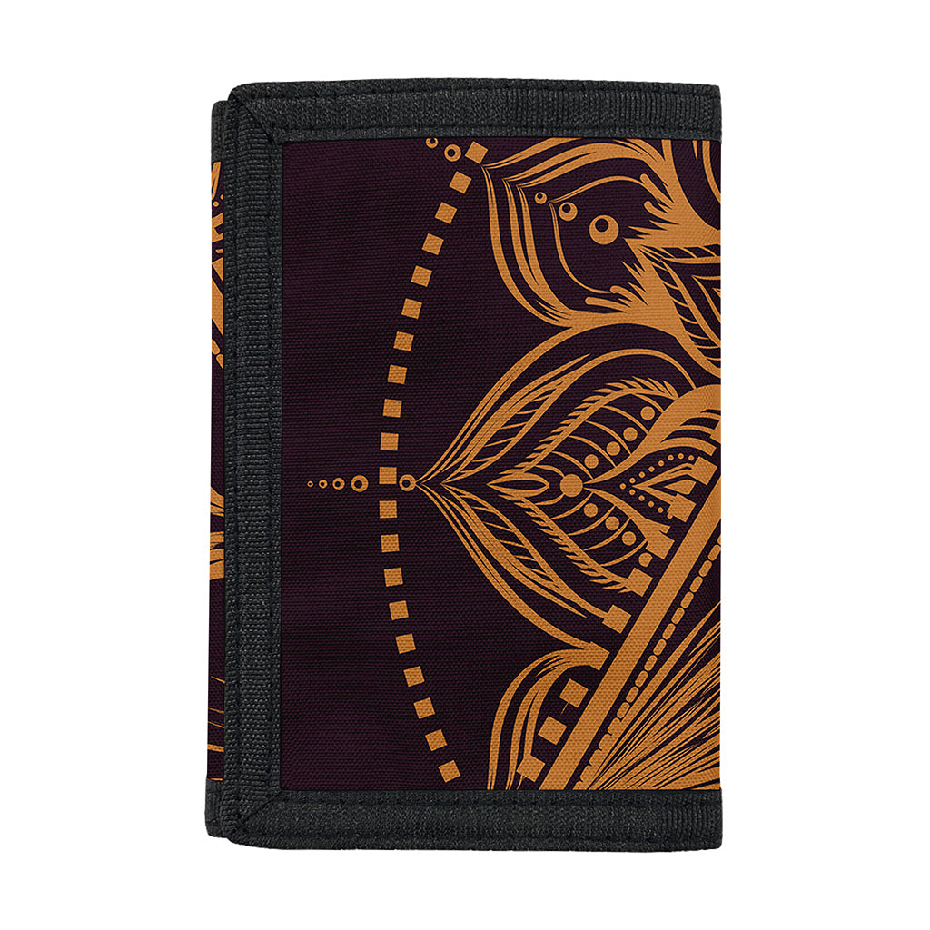 Eye of Providence Mandala Print Trifold Wallet