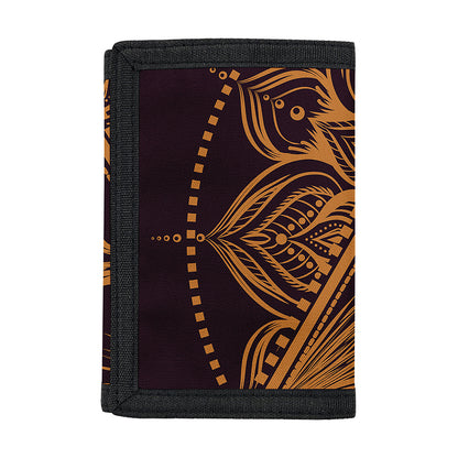 Eye of Providence Mandala Print Trifold Wallet