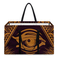 Eye of Providence Mandala Print Utility Tote Bag