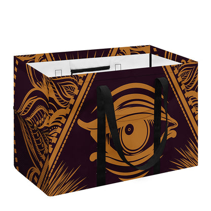 Eye of Providence Mandala Print Utility Tote Bag