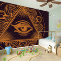 Eye of Providence Mandala Print Wall Sticker