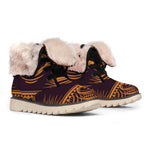 Eye of Providence Mandala Print Winter Boots