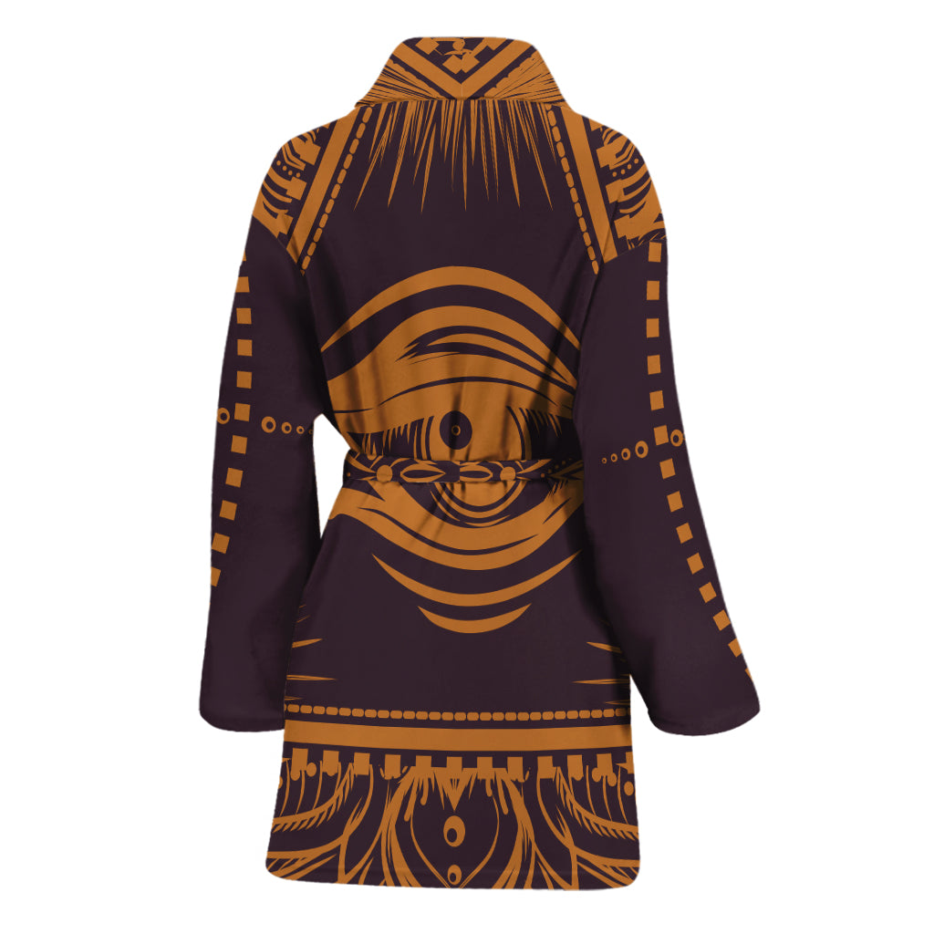Eye of Providence Mandala Print Women's Bathrobe