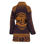 Eye of Providence Mandala Print Women's Bathrobe