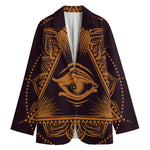 Eye of Providence Mandala Print Women's Blazer