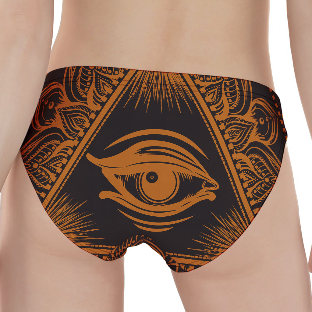Eye of Providence Mandala Print Women's Panties