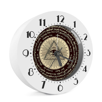 Eye of Providence Symbol Print Alarm Clock