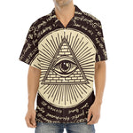 Eye of Providence Symbol Print Aloha Shirt