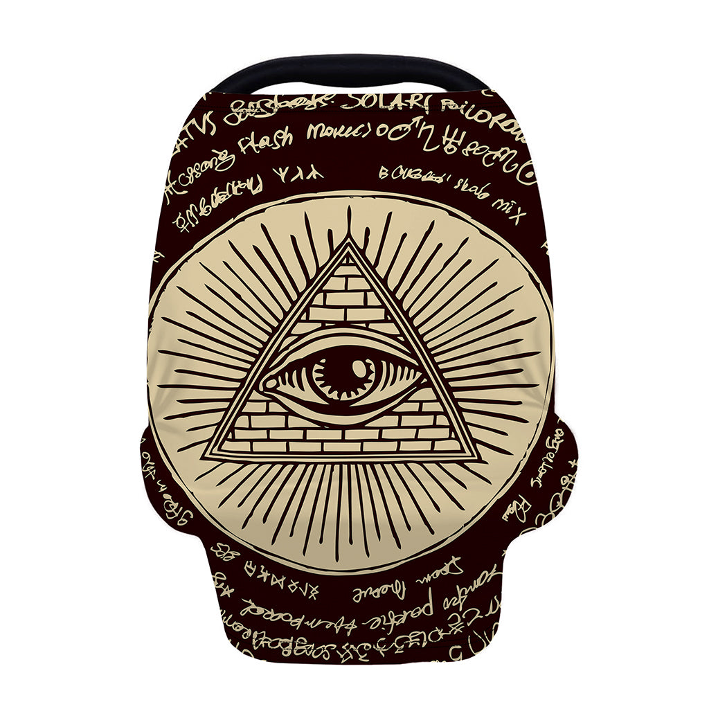 Eye of Providence Symbol Print Baby Seat Cover