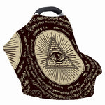 Eye of Providence Symbol Print Baby Seat Cover