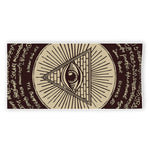 Eye of Providence Symbol Print Beach Towel