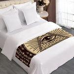 Eye of Providence Symbol Print Bed Runner
