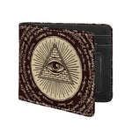 Eye of Providence Symbol Print Bifold Wallet
