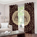 Eye of Providence Symbol Print Dimout Grommet Curtains