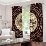 Eye of Providence Symbol Print Blackout Grommet Curtains