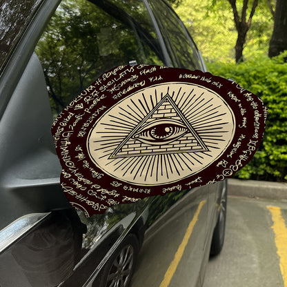 Eye of Providence Symbol Print Car Side Mirror Covers