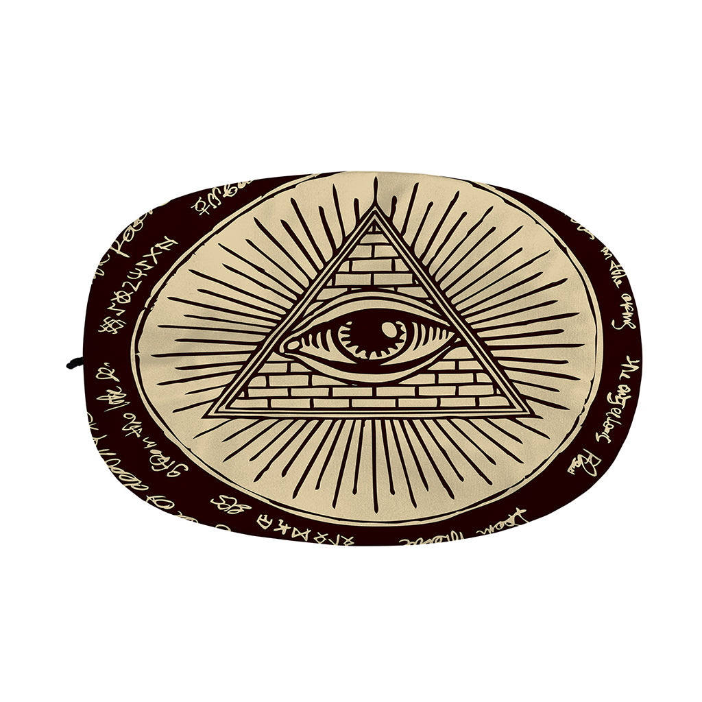 Eye of Providence Symbol Print Car Side Mirror Covers