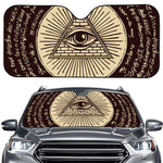 Eye of Providence Symbol Print Car Windshield Sun Shade