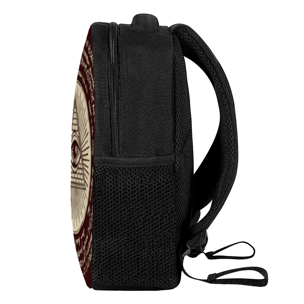 Eye of Providence Symbol Print Casual Backpack