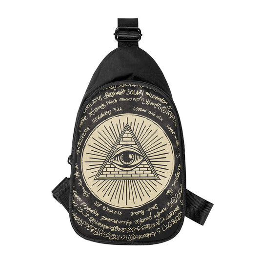 Eye of Providence Symbol Print Chest Bag