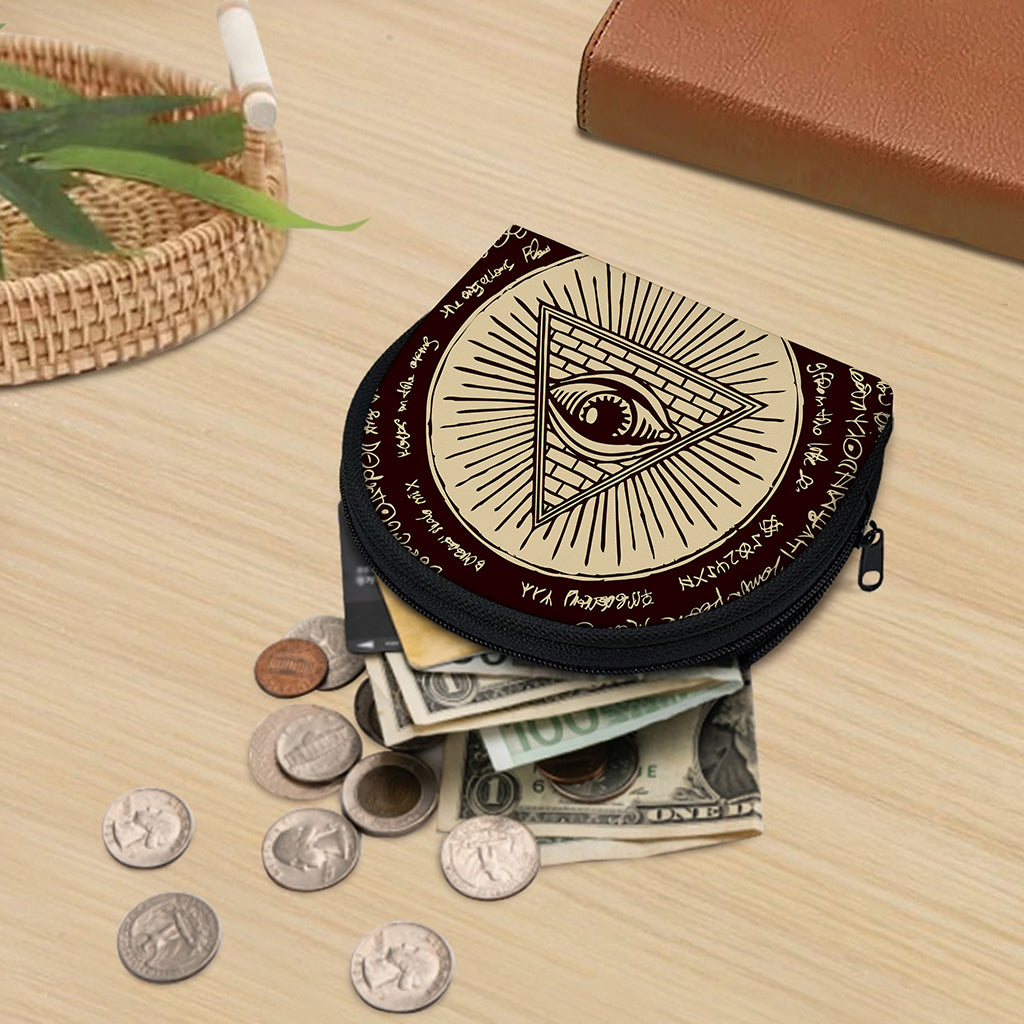 Eye of Providence Symbol Print Coin Purse