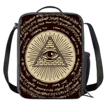 Eye of Providence Symbol Print Crossbody Lunch Bag