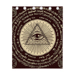 Eye of Providence Symbol Print Curtain