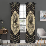 Eye of Providence Symbol Print Curtain