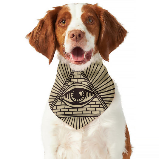 Eye of Providence Symbol Print Dog Bandana