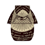 Eye of Providence Symbol Print Dog Zip Up Hoodie
