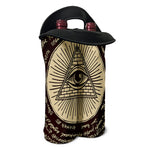 Eye of Providence Symbol Print Double Neoprene Wine Tote