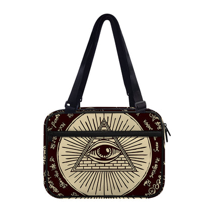 Eye of Providence Symbol Print Double Strap Bible Bag