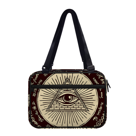 Eye of Providence Symbol Print Double Strap Bible Bag