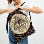 Eye of Providence Symbol Print Drawstring Backpack