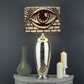 Eye of Providence Symbol Print Drum Lamp Shade