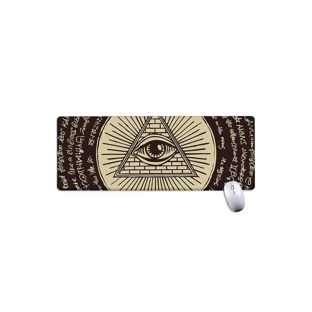 Eye of Providence Symbol Print Extended Mouse Pad