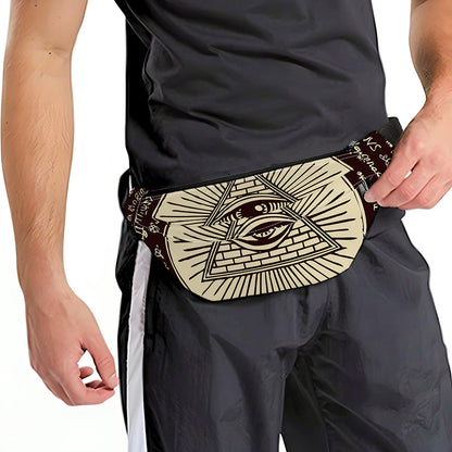 Eye of Providence Symbol Print Fanny Pack