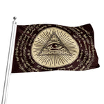 Eye of Providence Symbol Print Flag