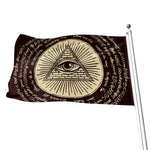 Eye of Providence Symbol Print Flag