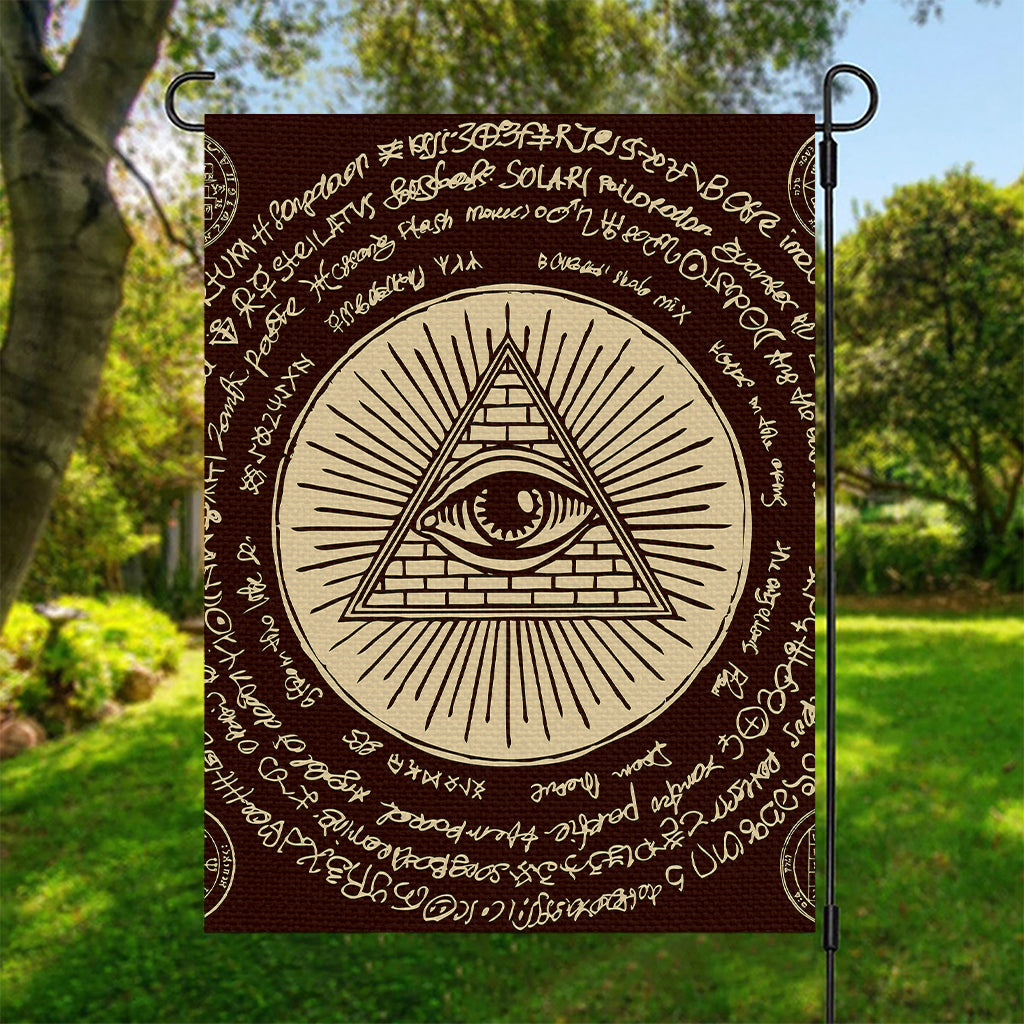 Eye of Providence Symbol Print Garden Flag