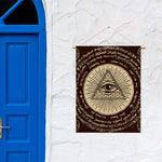 Eye of Providence Symbol Print Garden Flag