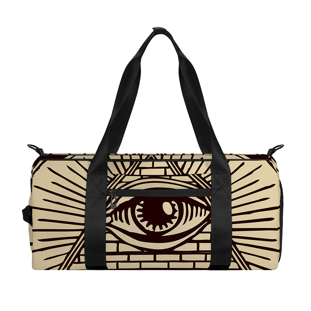 Eye of Providence Symbol Print Gym Bag