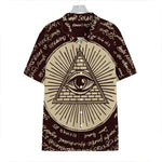 Eye of Providence Symbol Print Hawaiian Shirt