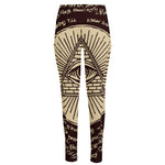 Eye of Providence Symbol Print High-Waisted Pocket Leggings