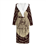 Eye of Providence Symbol Print Hooded Bathrobe