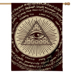 Eye of Providence Symbol Print House Flag